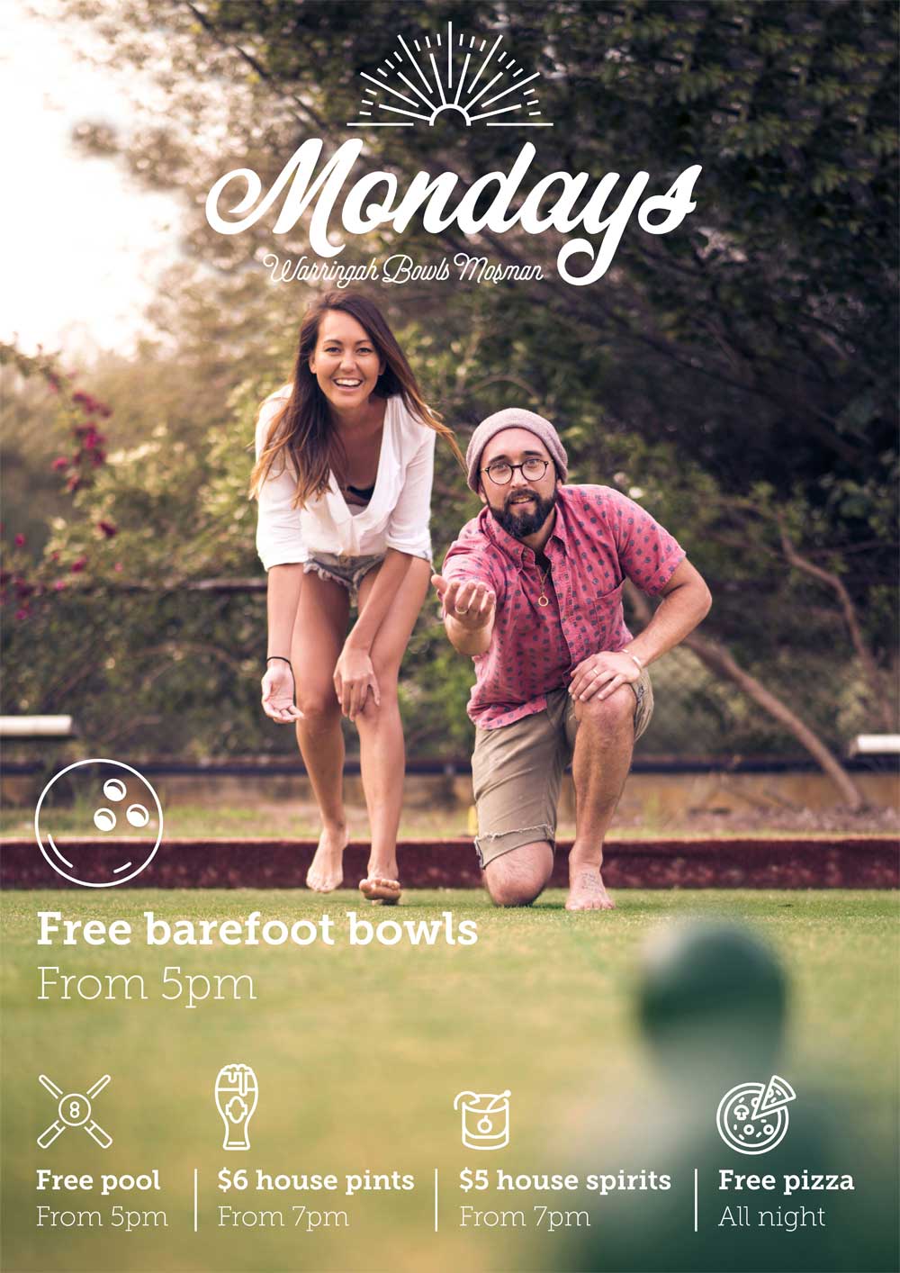 Whats On Mondays at Mosman Bowl Warringah